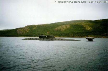 Ракетный подводный крейсер с крылатыми ракетами проекта 945